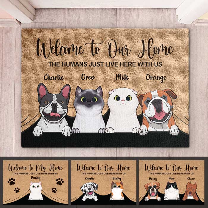 Custom pet doormat