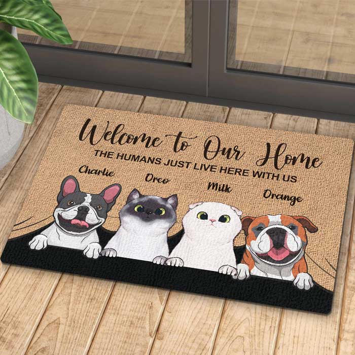 Custom pet doormat