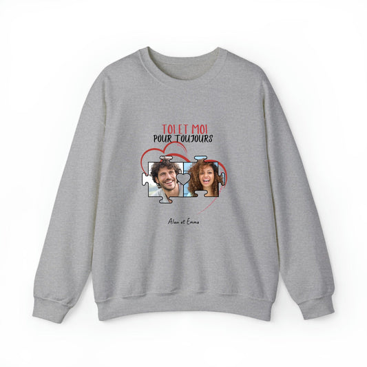 Pull personnalisé pour couple