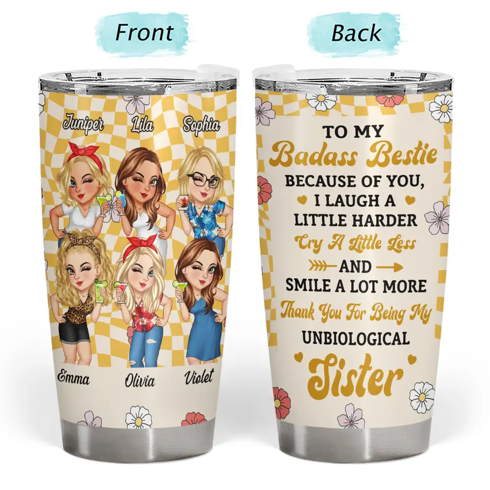 Personalized best friend tumbler