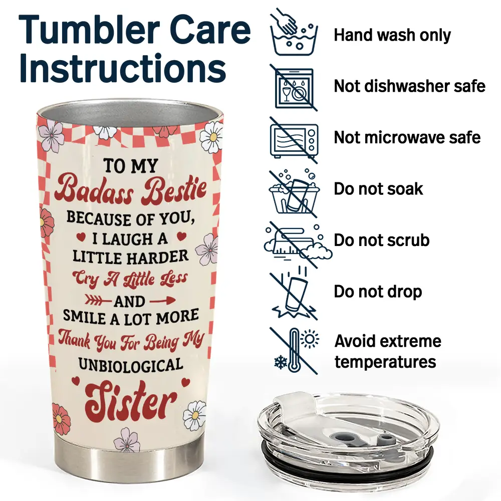 Personalized best friend tumbler