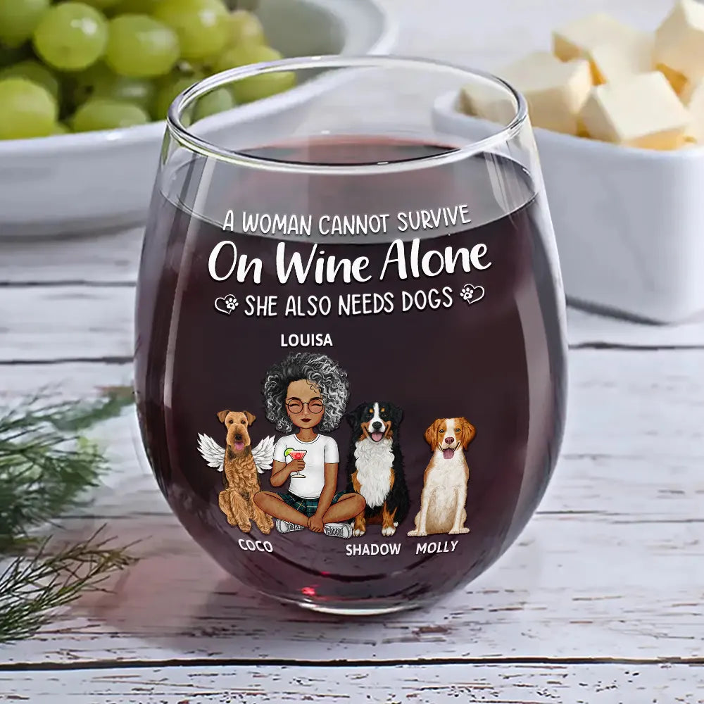 Personalized pet wine glass