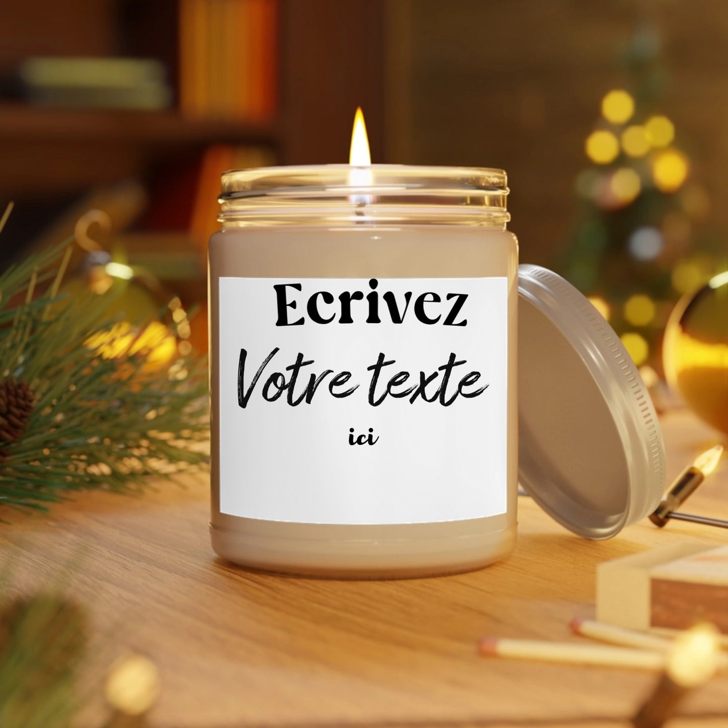 bougie message personnalisé