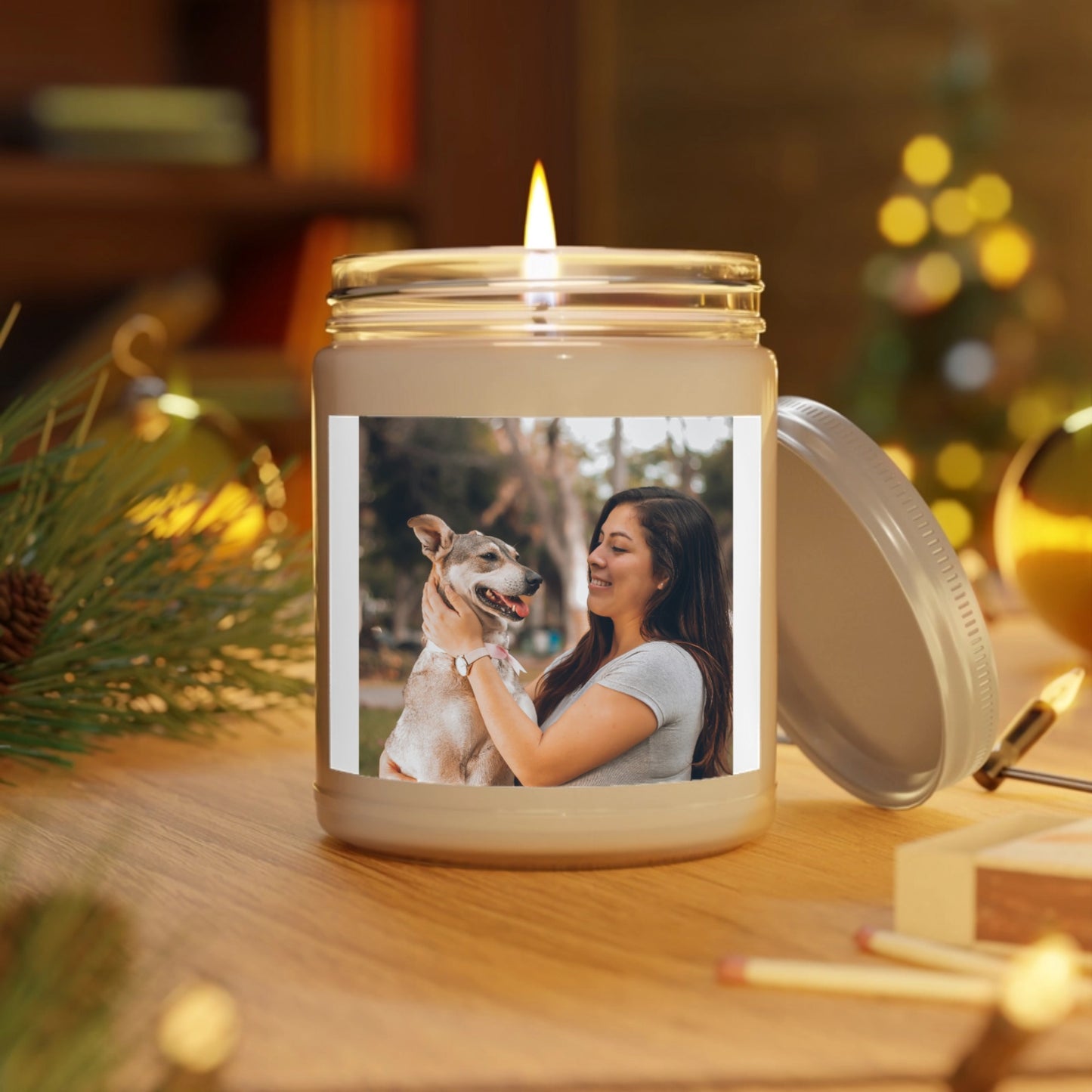 Bougie verre personnalisable