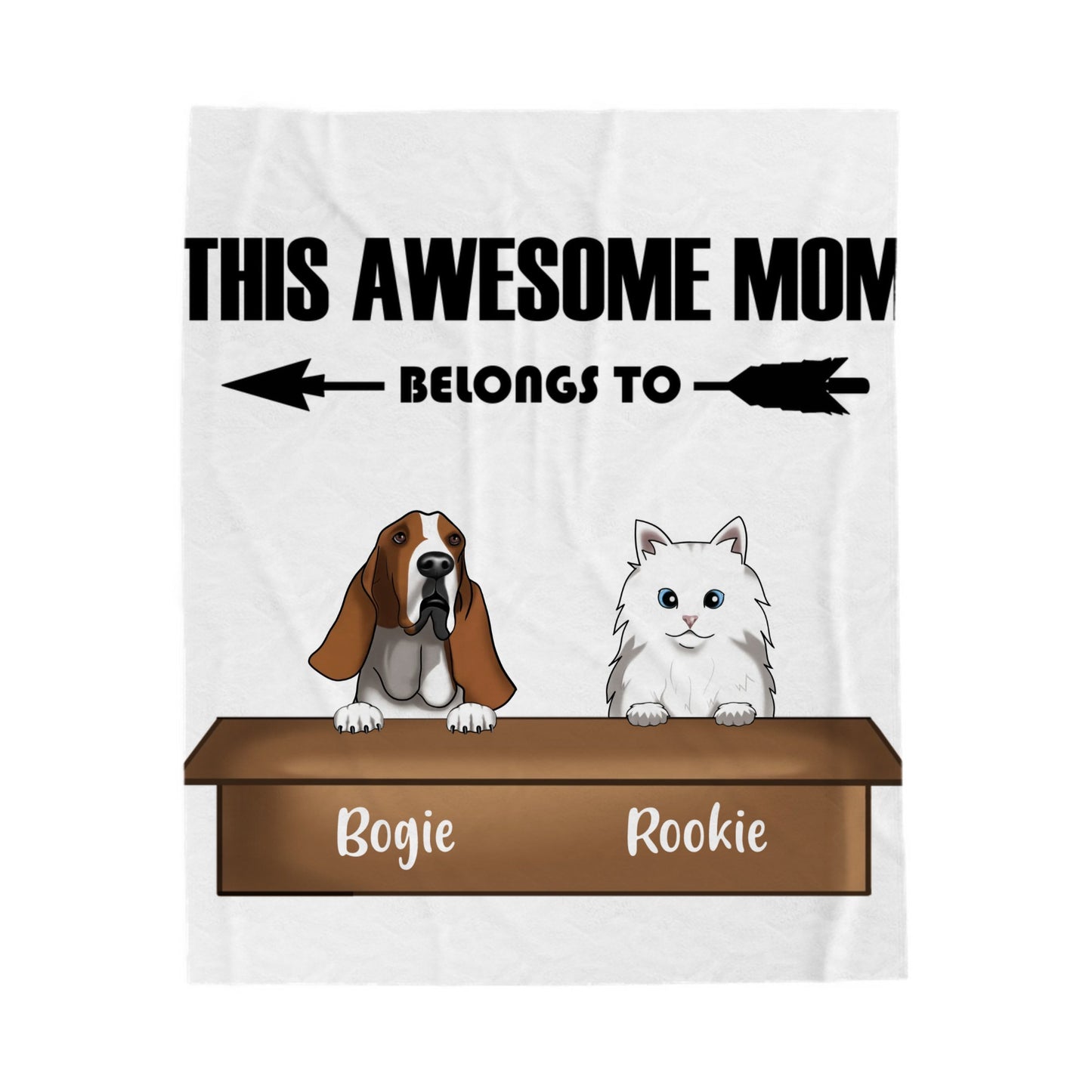 Plaid personnalisable animaux