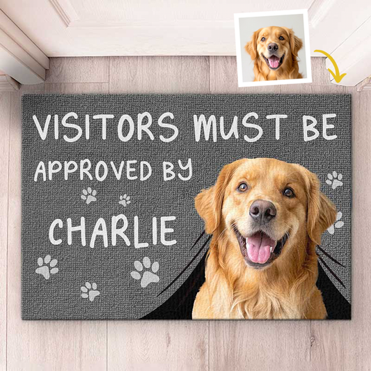 Personalized dog doormat
