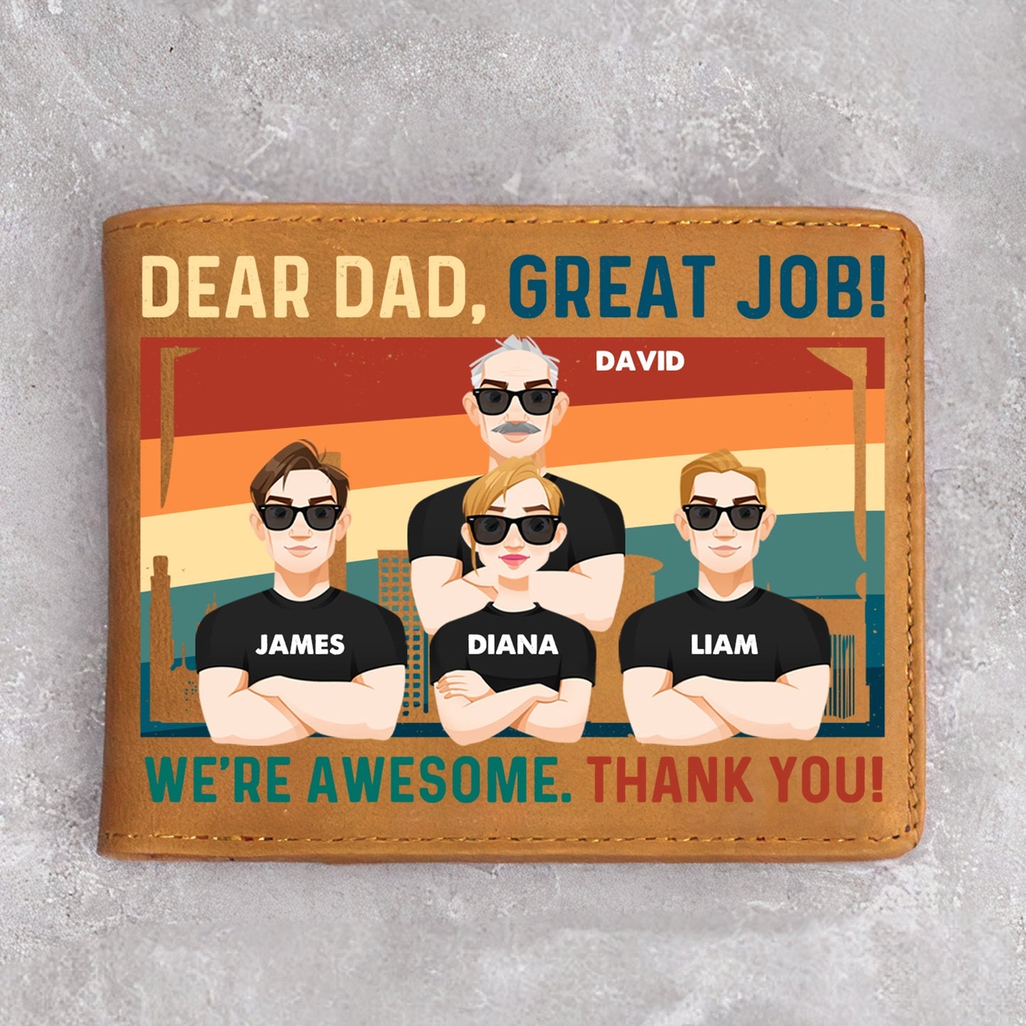 Personalized wallet for father's day