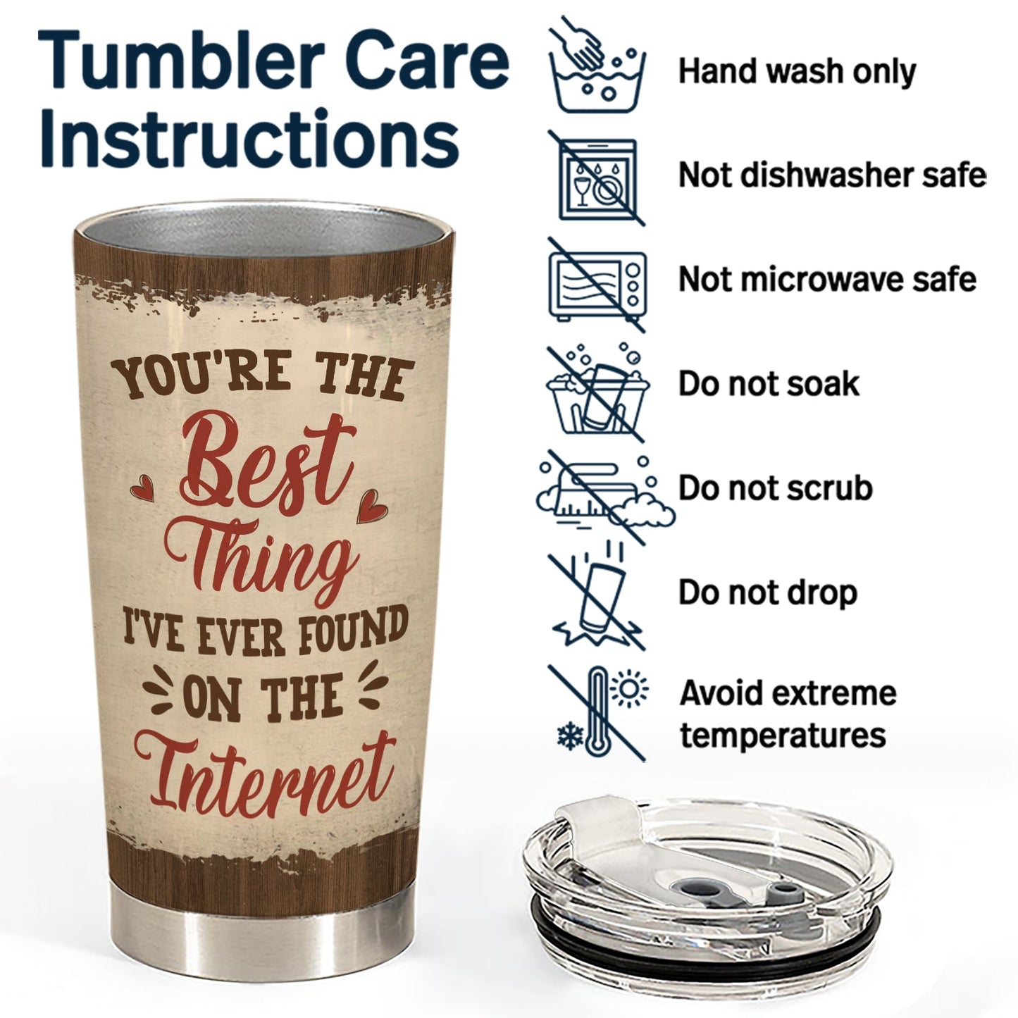 Personalized couple tumbler