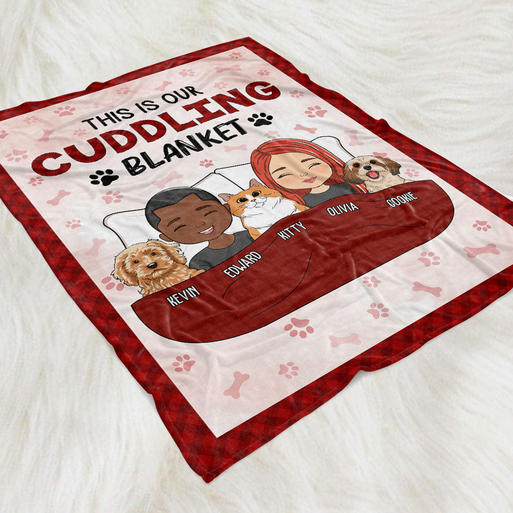 Personalized couple blanket