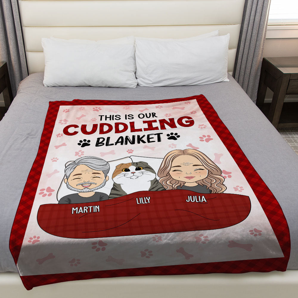 Personalized couple blanket