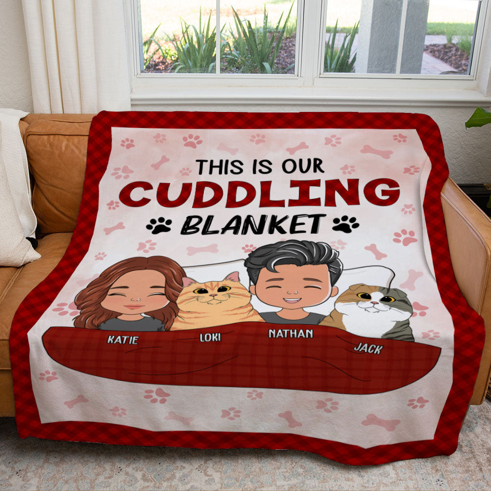 Personalized couple blanket
