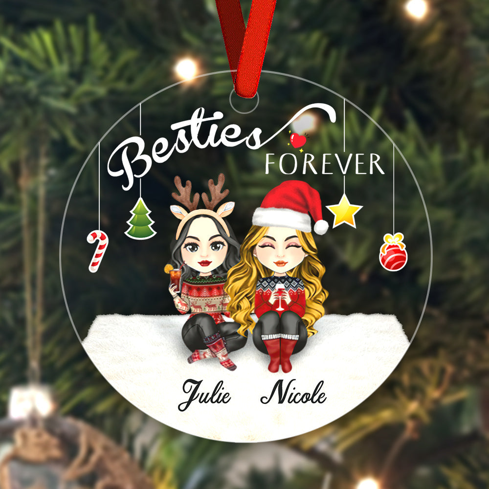 Ornement noel personnalisable amies