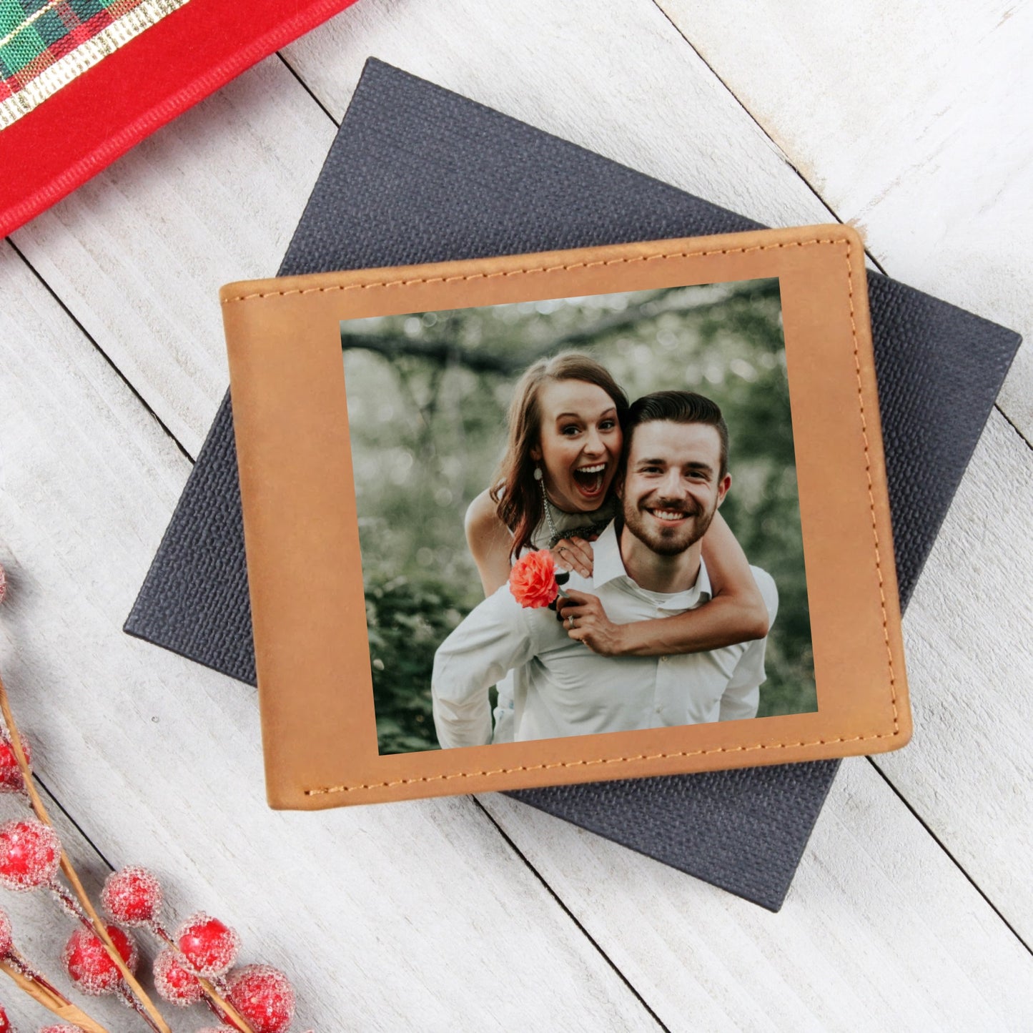 Portefeuille homme personnalisable photo