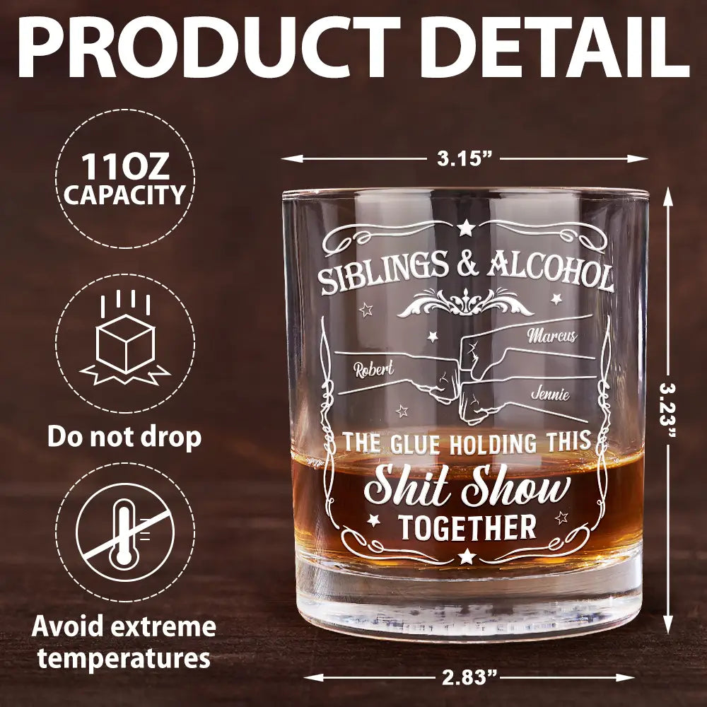 Personalized whiskey glass
