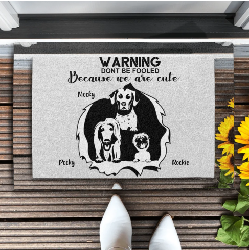 paillasson entree Animaux Personnalisé