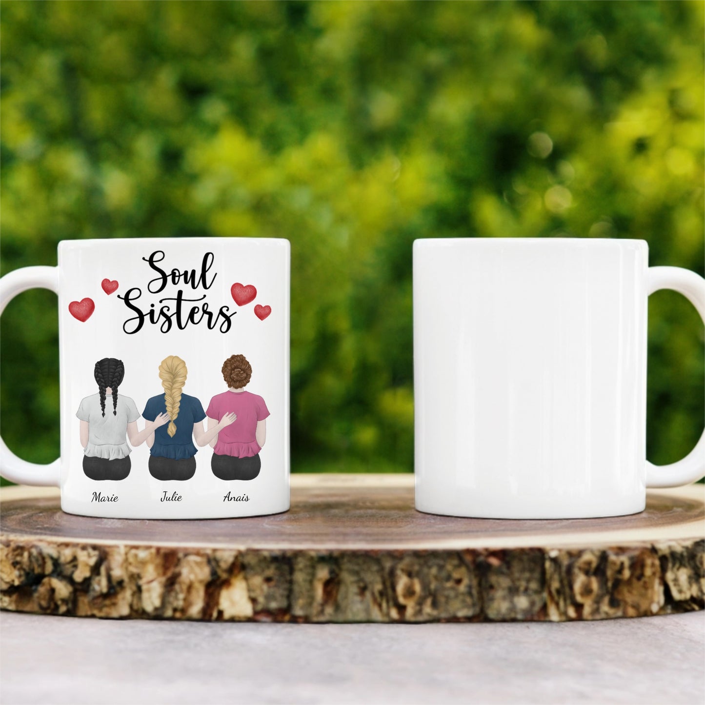 Tasse 3 soeurs personnalisées