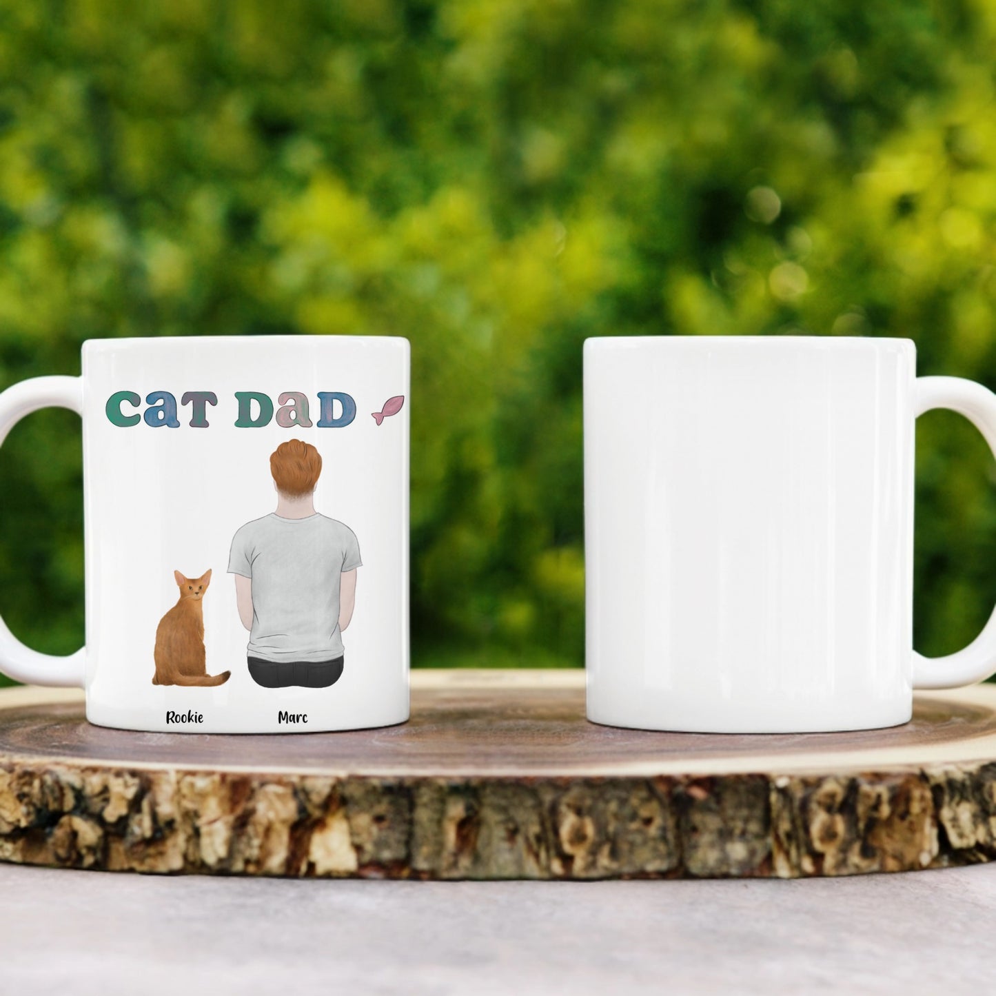 Tasse personnalisée chat et maître