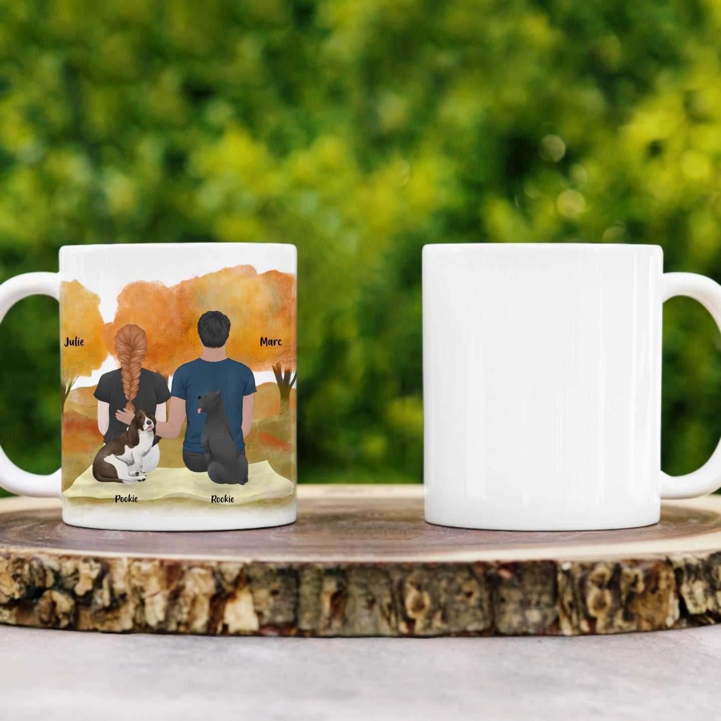 Tasse personnalisée famille animaux