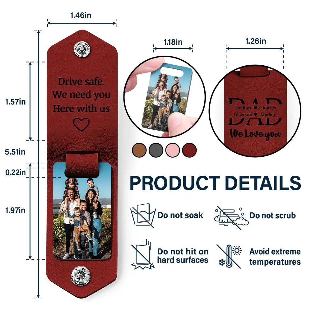 Personalized Father's Day Keychain