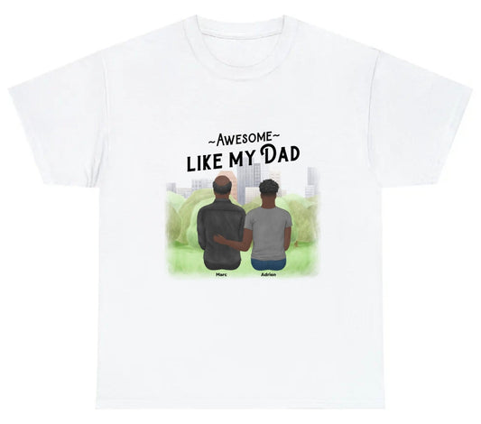 t-shirt personnalisé papa et fils