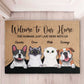 Personalized dog and cat doormat​