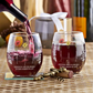 Personalized best friends wine glass
