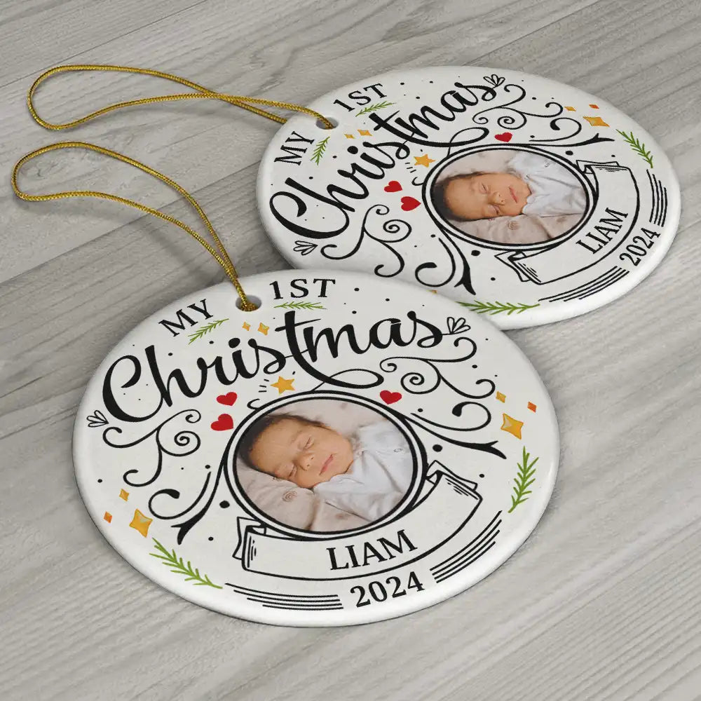 Baby's first christmas personalized ornament​