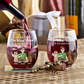 Personalized pet wine glass