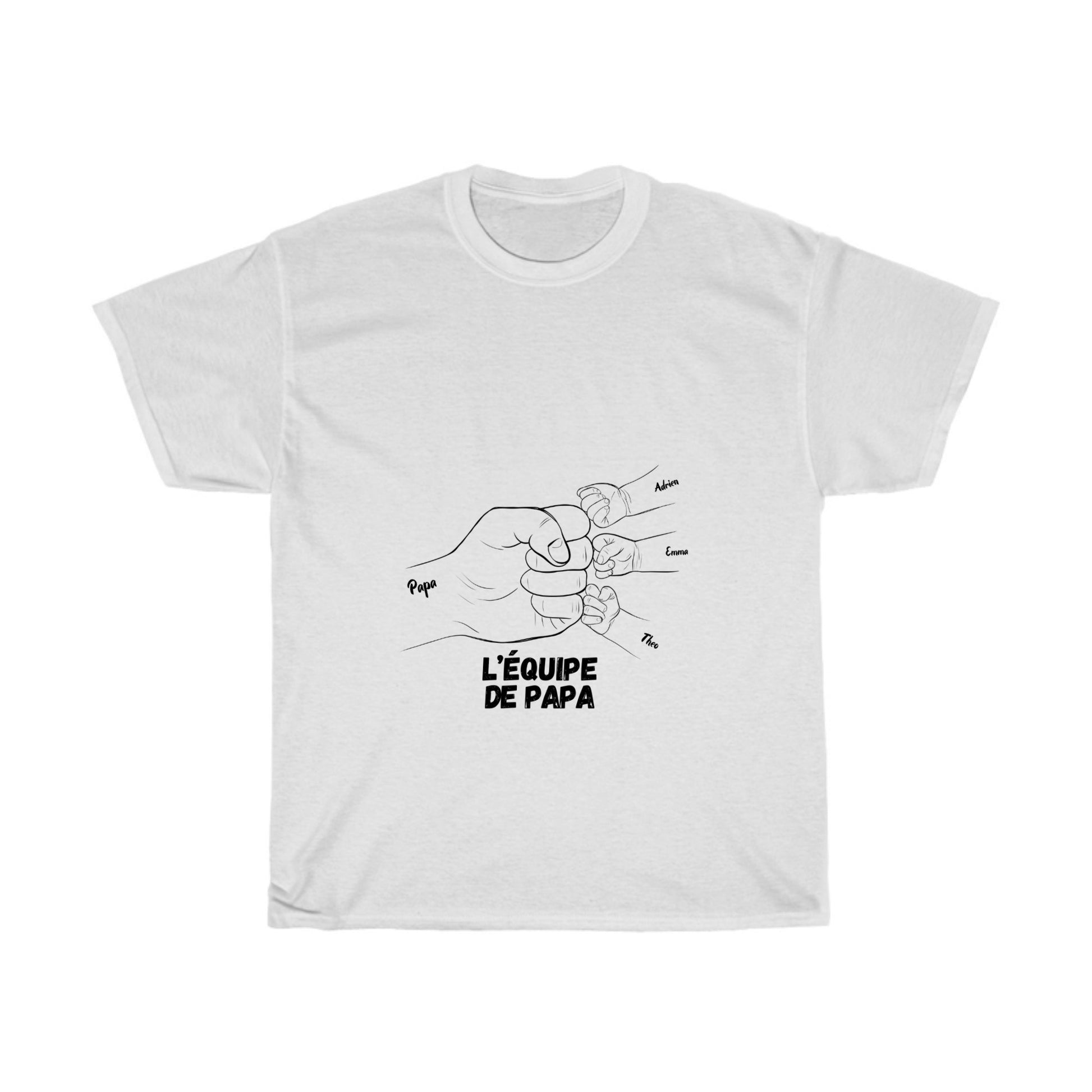 Chandail personnalisé papa "L'équipe de papa"