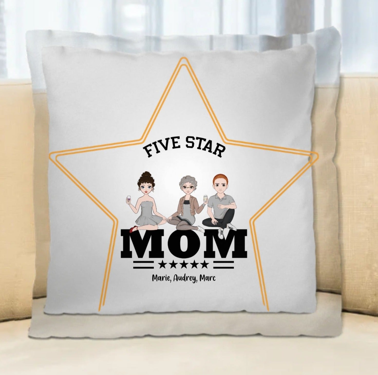 Coussin personnalisable fete meres