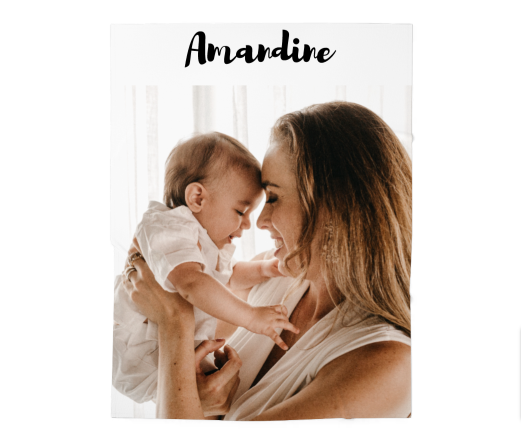 doudou de naissance personnalisé avec photo et texte