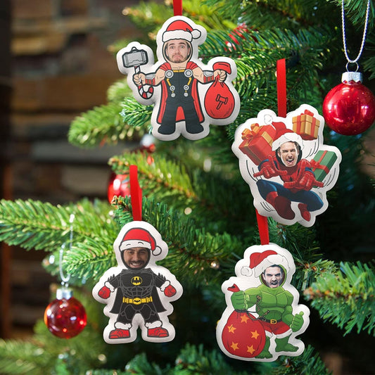 Ornement noel personnalisable super-héros
