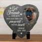 Pierre tombale pour chien personnalisable