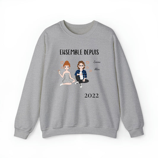 Sweat Personnalisé Couple
