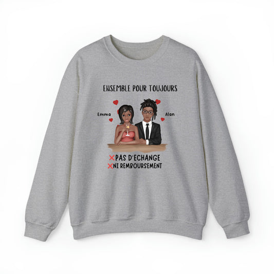 Sweatshirt Personnalise Couple