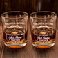 Personalized whiskey glass