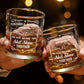 Personalized whiskey glass