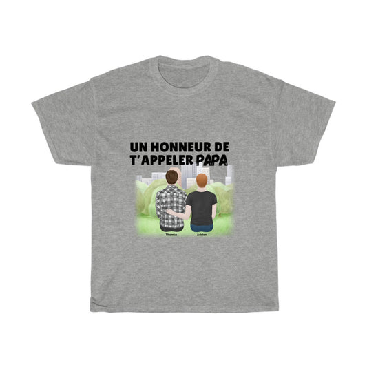 Tee-shirt personnalisé pour papa et fils