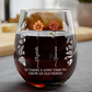 Verre vin personnalisable best friends