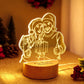 Custom 3D Photo Lamp with engraved couple, warm LED light, wood base. Personalized gift idea.