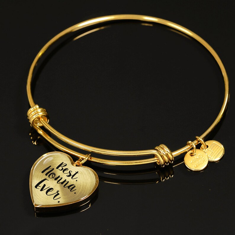 Personalized Photo Heart Bangle Bracelet