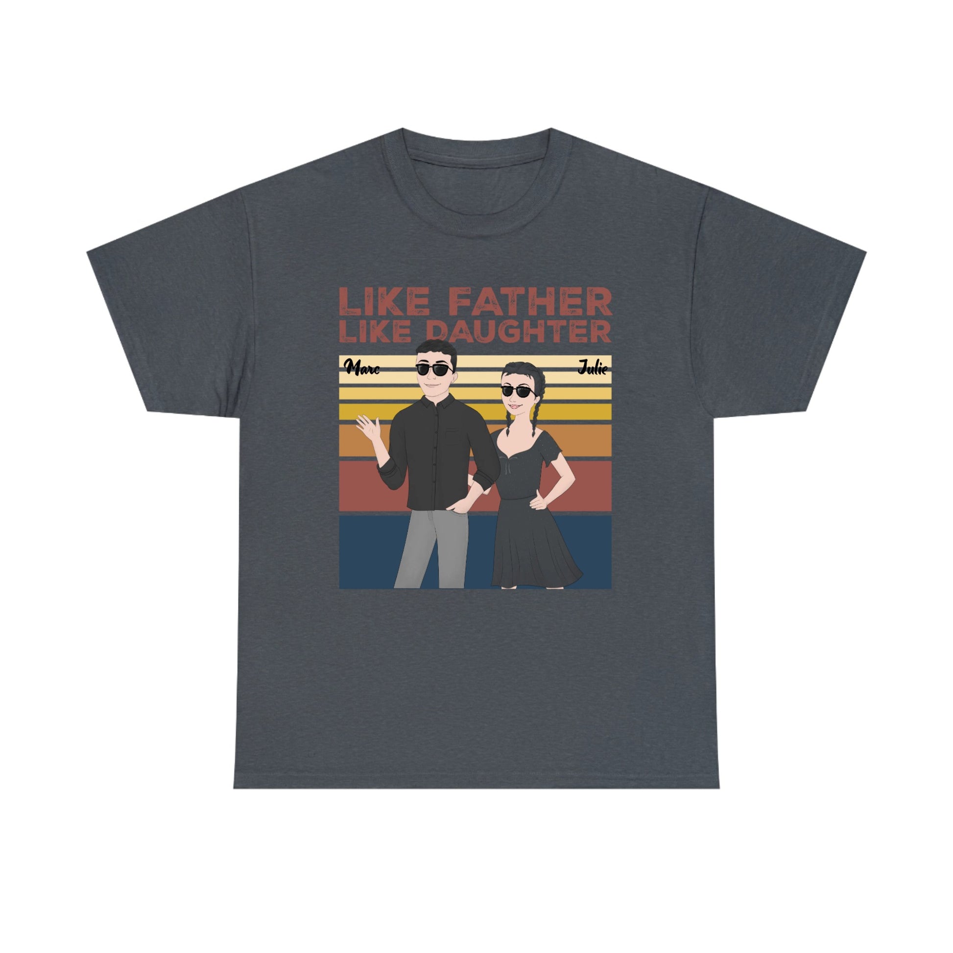 t shirt personnalisé pere fille​