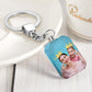 Personalized photo keychain double sided