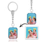 Personalized photo keychain double sided