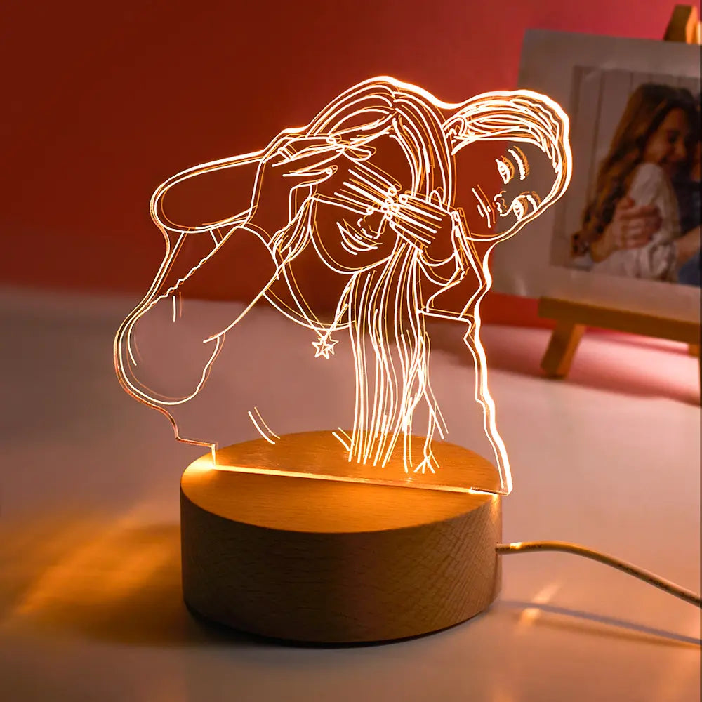 lampe 3d photo personnalise