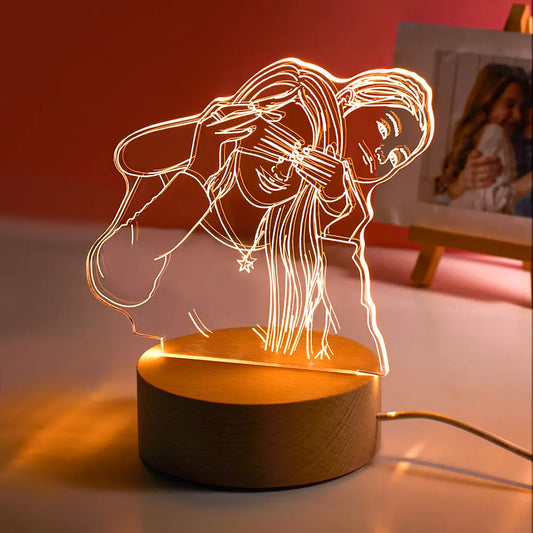lampe 3d photo personnalise