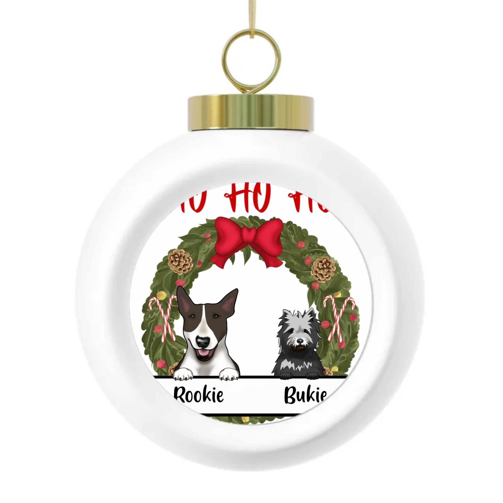 Boule de noël personnalisable pour chien